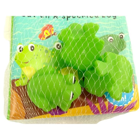 Bath Time Fun Three Speckled Frogs Waterproof Book 3 Squirty Toys Squirt Frog 0+ - Picture 6 of 16